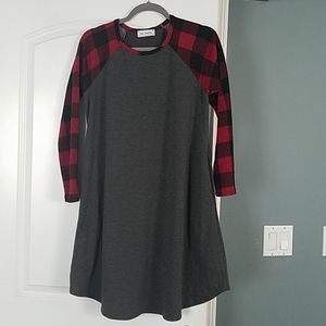 Ces Femme Buffalo Plaid Dress/Tunic